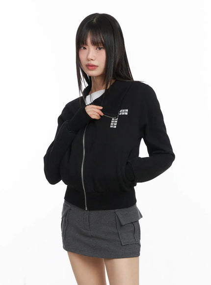 cross-stud-zip-up-jacket-cj501