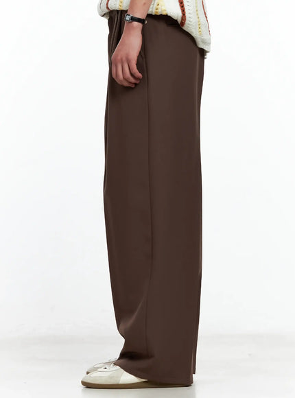 Men's Pleated Wide-Leg Pants IL511