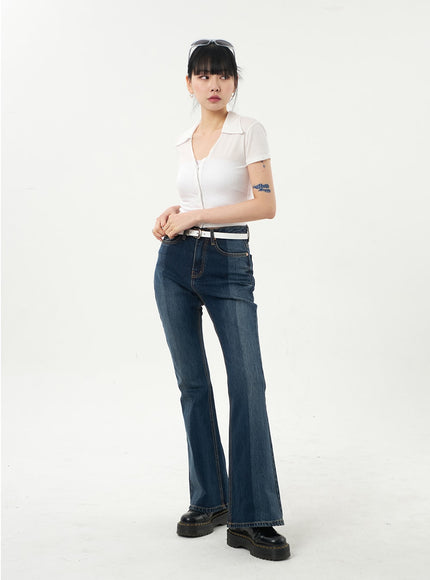 Dark Wash Bootcut Jeans CA328