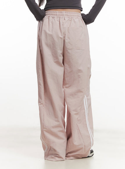 Wide Leg Stripe Track Pants CF524