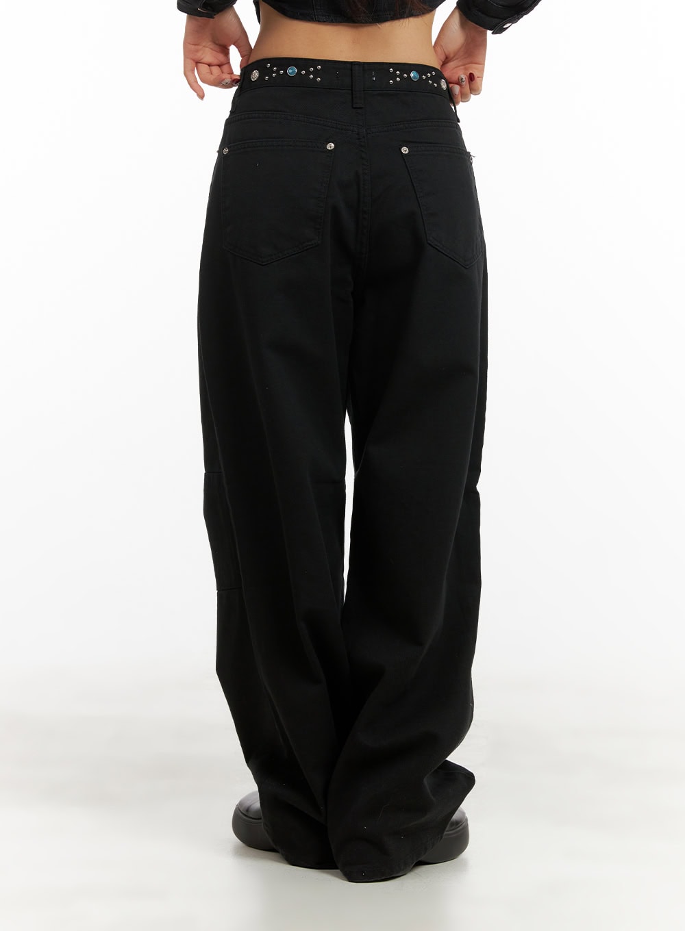 stud-waist-wide-leg-pants-cy403