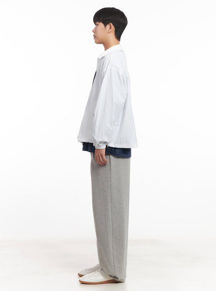 Men's Pintuck Wide-Leg Sweatpants IM528