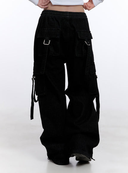 Cargo Denim Baggy Pants CJ509