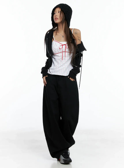 polka-dot-ribbon-sleeveless-top-cs505