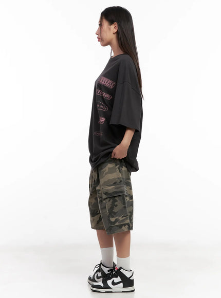 Camo Cargo Jorts CL521