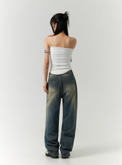 Off-Shoulder Semi Crop Top CO28