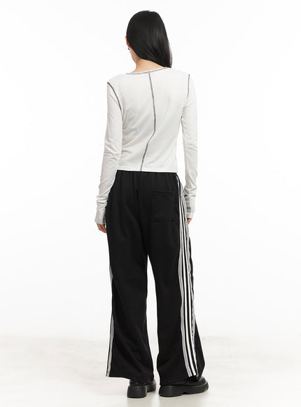 lace-trim-striped-sweatpants-cm504