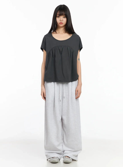 plaid-spiral-detail-sweatpants-ia523