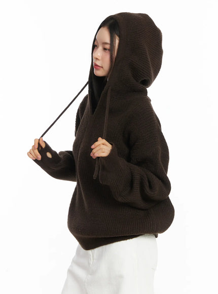 v-neck-knit-hoodie-cj507