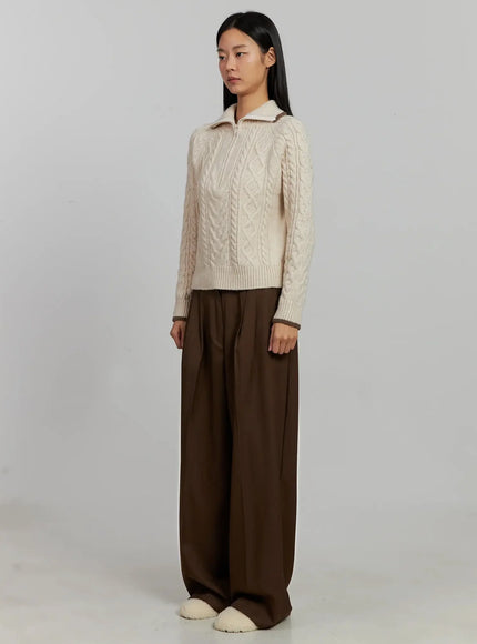 brown-pleated-slacks-ij505