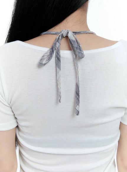 layered-plaid-halter-top-cg501