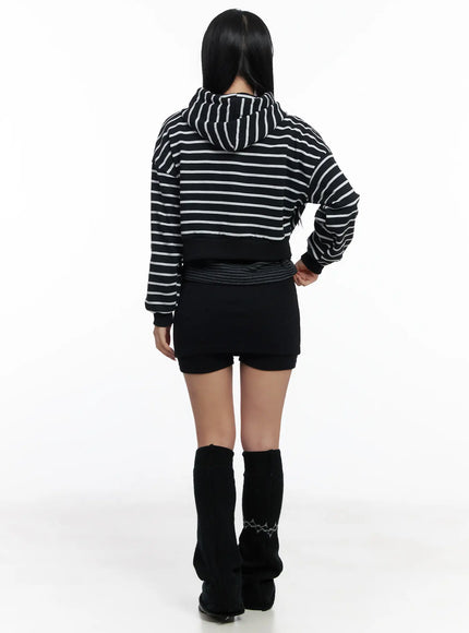 Ribbed Button Mini Skort CJ514