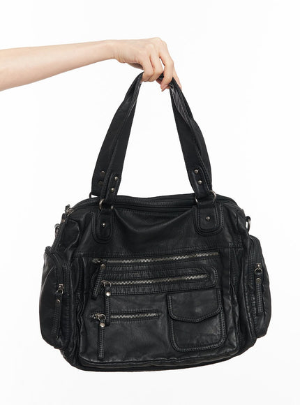 Medium-Sized Shoulder Bag with Pockets CM504