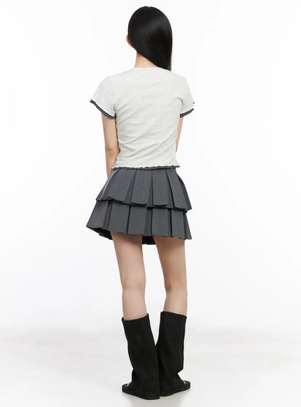 tiered-pleated-mini-skirt-cm518
