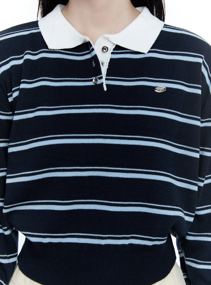 striped-collared-long-sleeve-top-cg513