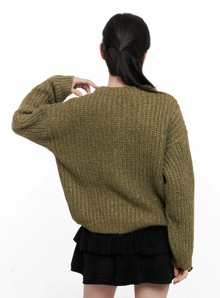 Ribbed Knit Zip-Up CO531