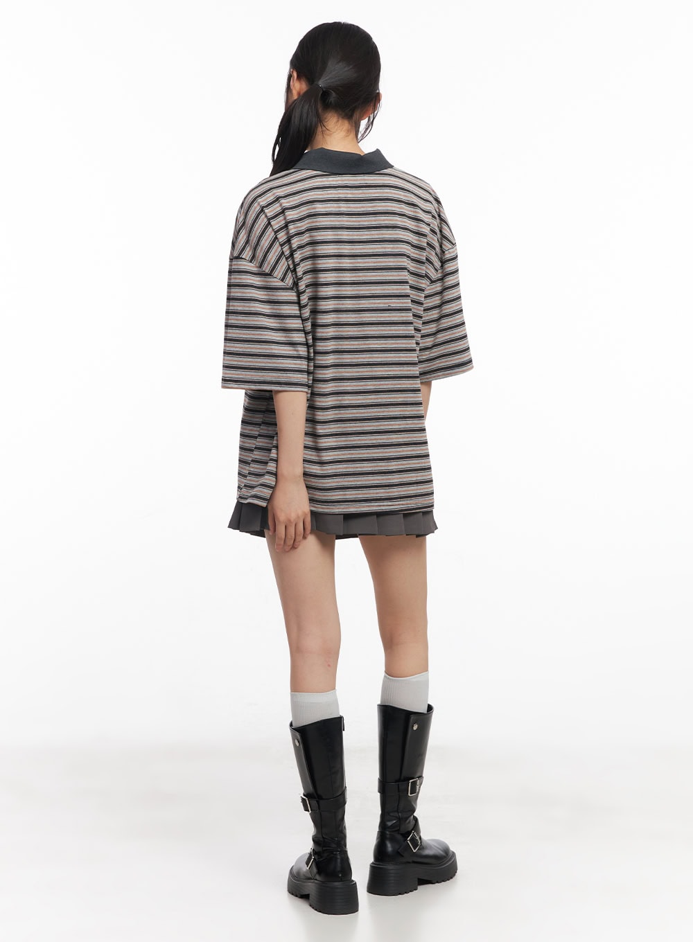 oversized-striped-short-sleeve-polo-shirt-cy514
