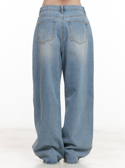 Nicky Washed Wide-Leg Jeans CM511