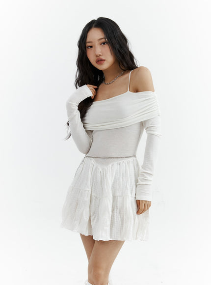 off-shoulder-frill-mini-dress-cj424