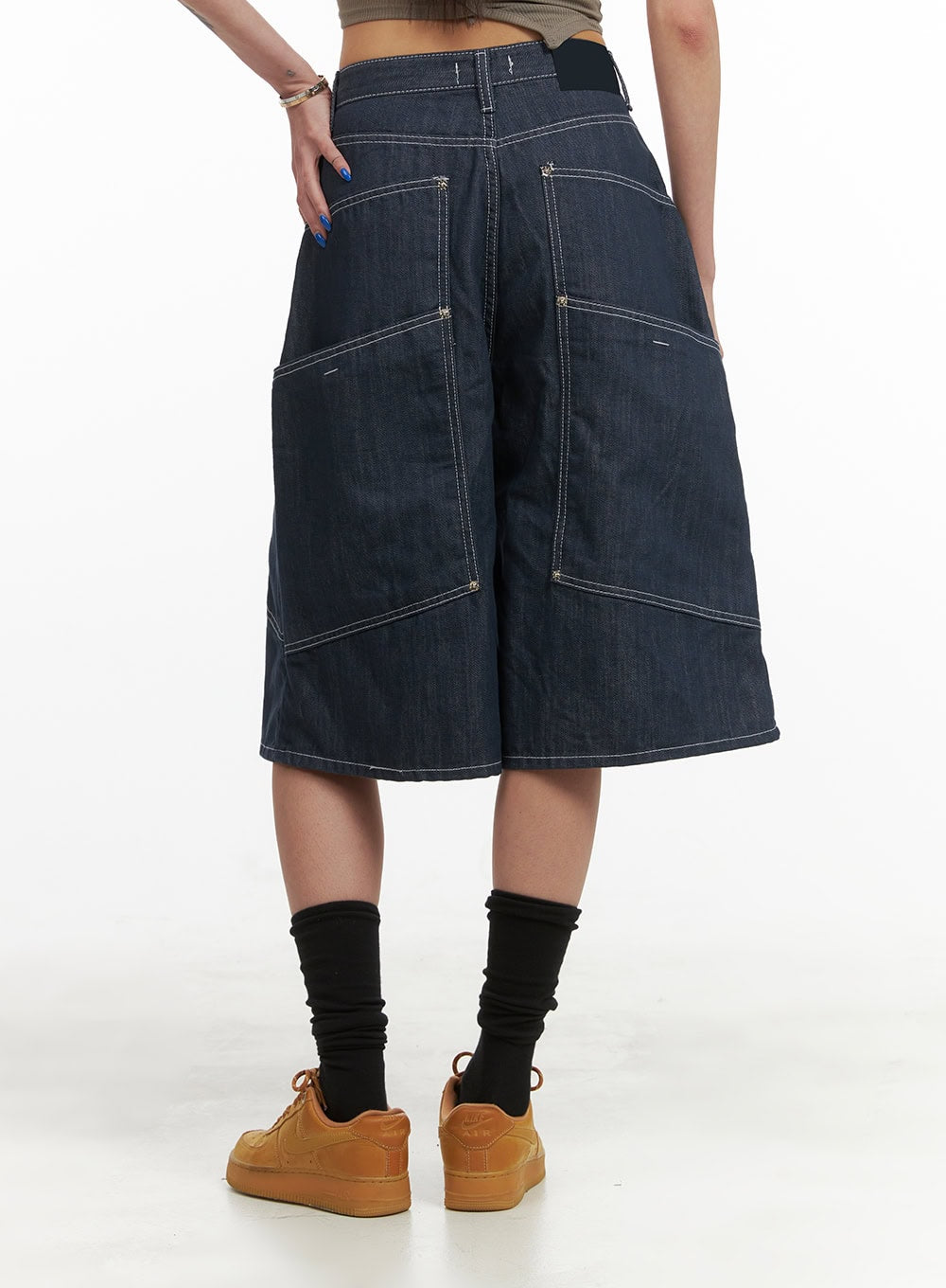 denim-stitch-pocket-wide-leg-jorts-cy424