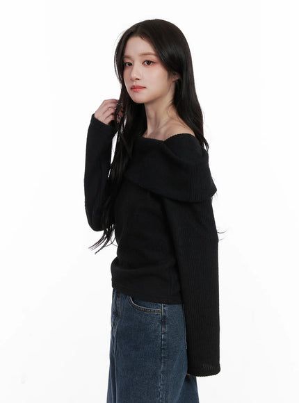 ribbed-off-shoulder-long-sleeve-top-cn527