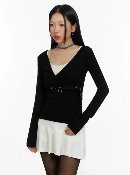 belted-wrap-long-sleeve-top-id525