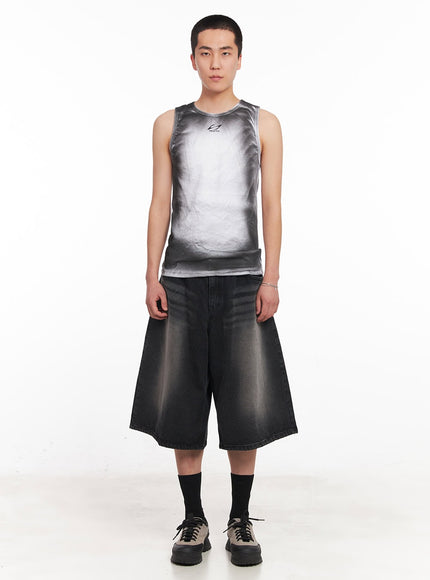 mens-washed-cotton-logo-tank-top-iy505