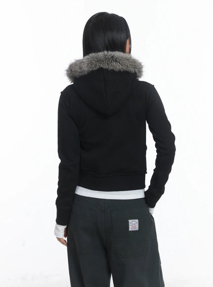 faux-fur-fleece-eyelet-crop-hoodie-cj514