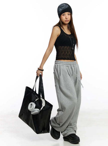 studded-cross-baggy-sweatpants-iy501