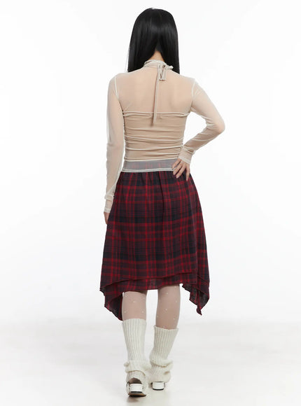 asymmetric-checkered-midi-skirt-cd530