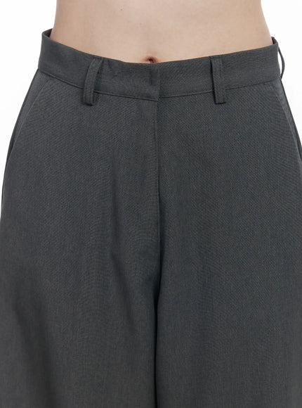 Straight Fit Wide Slacks IF525