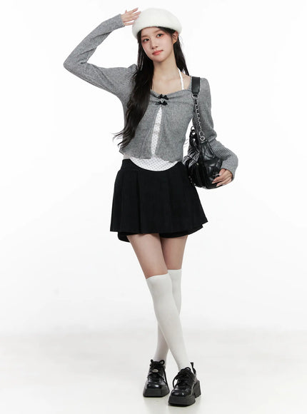 polka-dot-cami-and-ribbon-cardigan-set-cn527