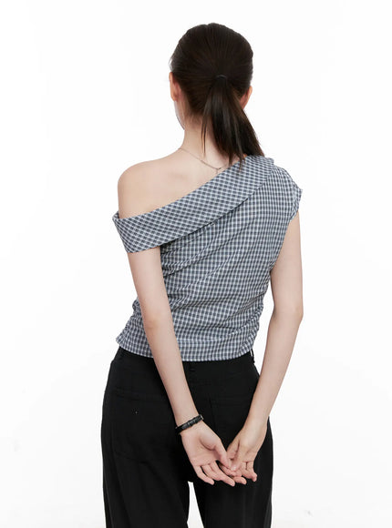 gingham-off-shoulder-crop-top-cl524