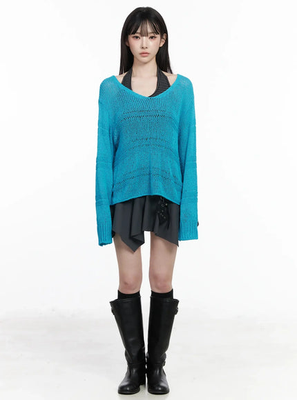 versized-v-neck-knit-sweater-iy511