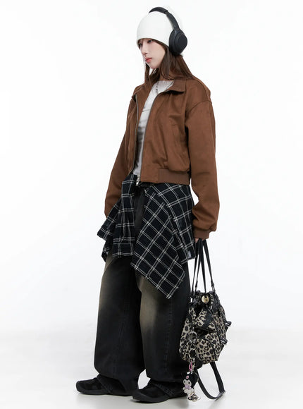 Vicky Suede Two-Way Jumper Jacket CG529