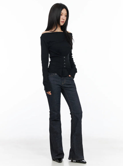 off-shoulder-corset-long-sleeve-top-cm516