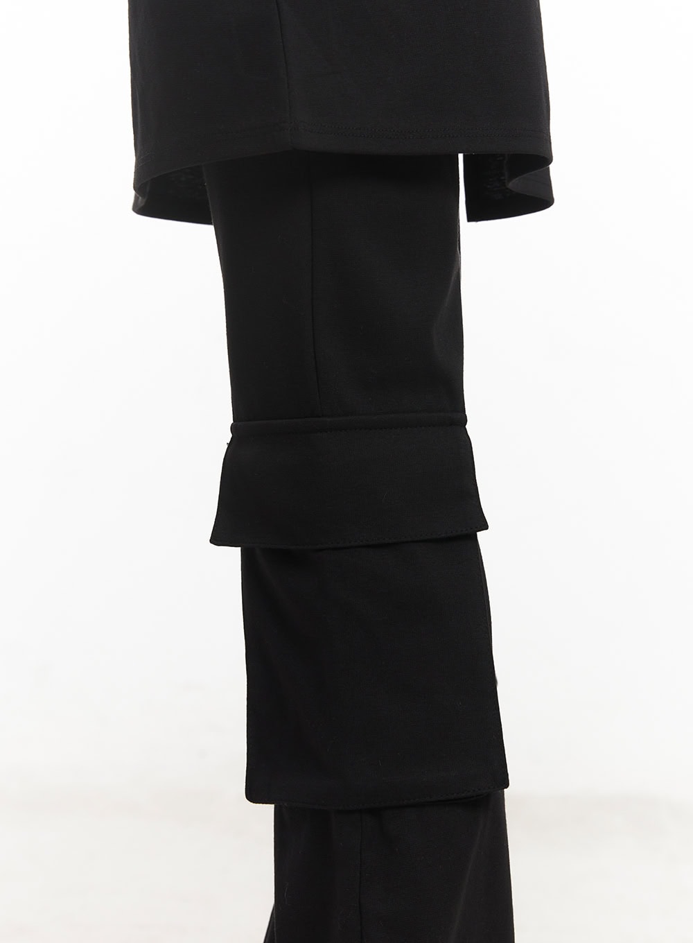 slim-fit-flared-pants-wrap-skirt-set-cm520