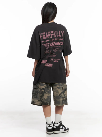 Camo Cargo Jorts CL521