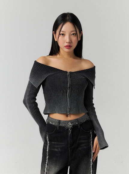 ribbed-off-shoulder-zip-up-sweater-cs326