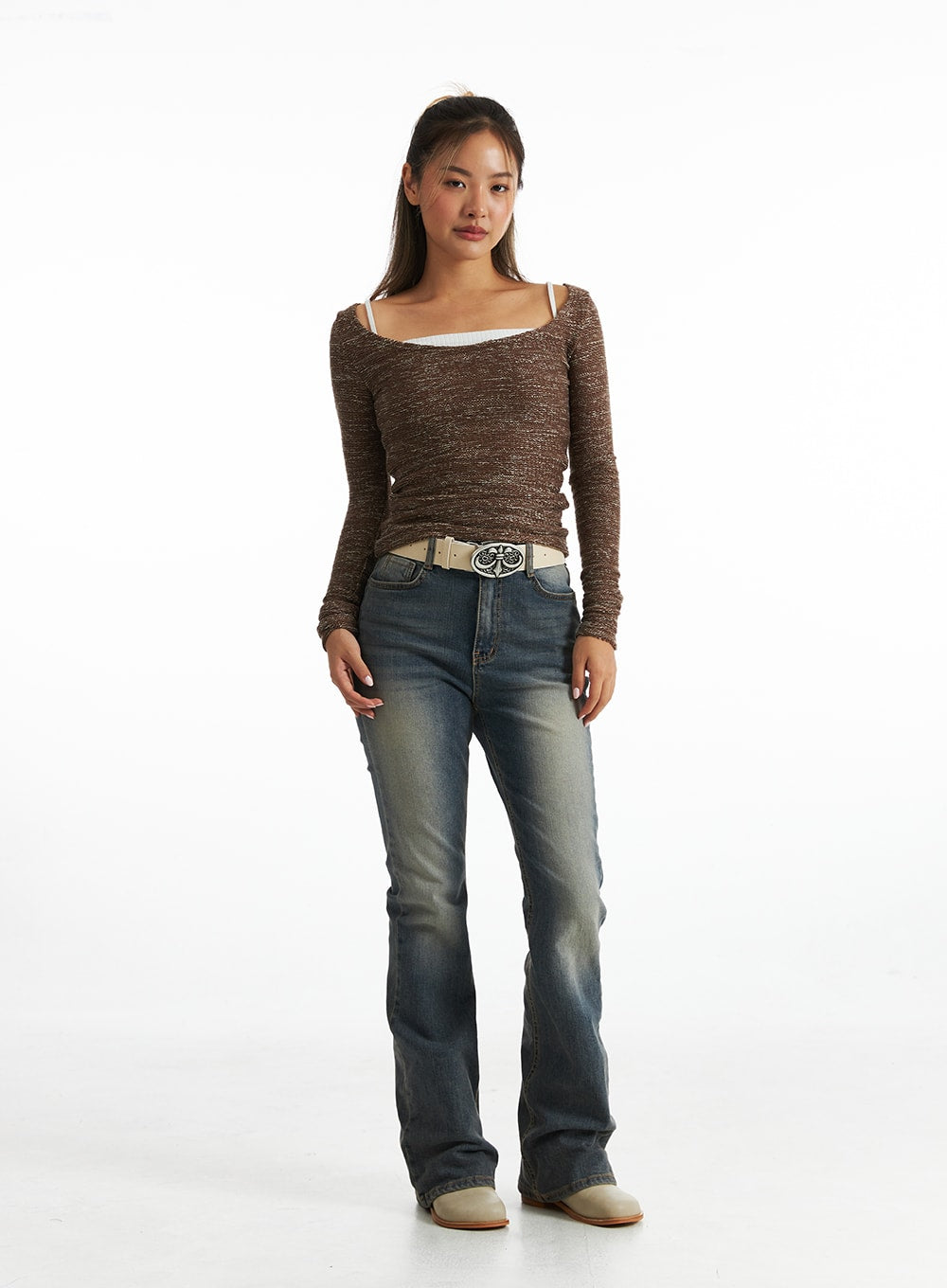 metallic-sheen-u-neck-sweater-co318