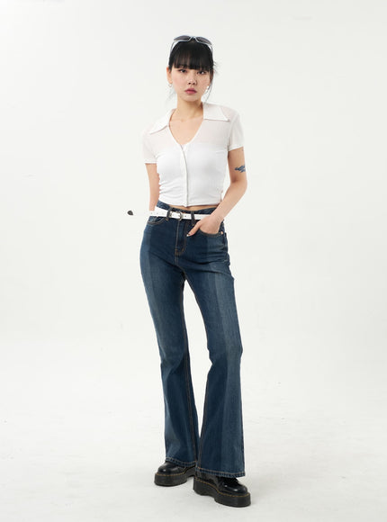 Dark Wash Bootcut Jeans CA328