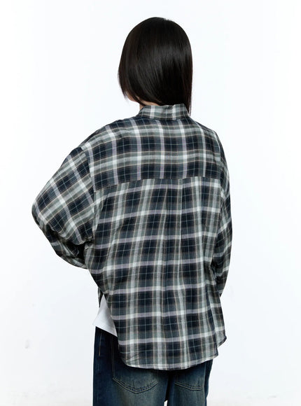 plaid-loose-fit-summer-button-up-shirt-cg511