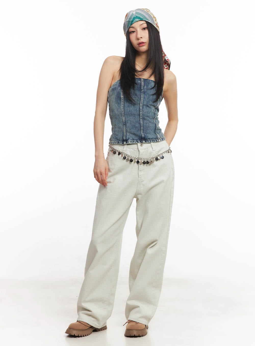 Classic Cotton Wide-Leg Pants CA503