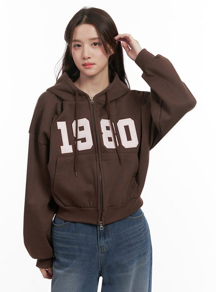 Casual Embroidered Hooded Crop Jacket IJ510