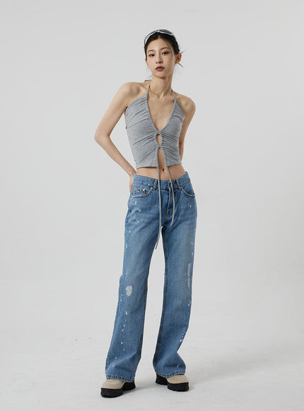 Low Rise Bootcut Jeans CF309