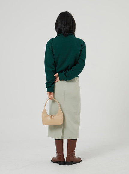 Cropped Half Zip-Up OF313