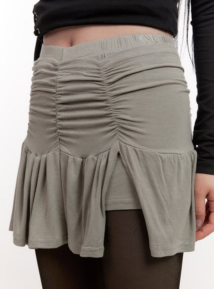 draped-mini-skirt-with-shorts-cj531