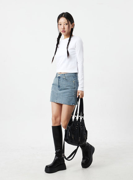 Denim Mini Skirt CM327