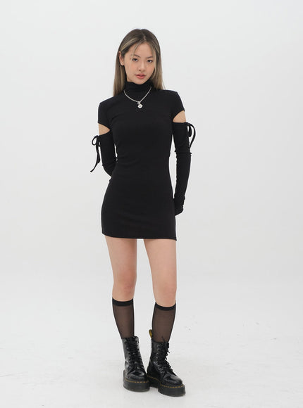 Slim Cut-Out Mini Dress C2001