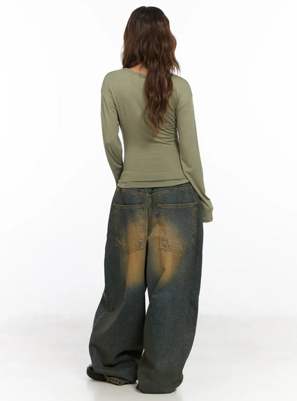 Stel Vintage Washed Baggy Jeans CF512